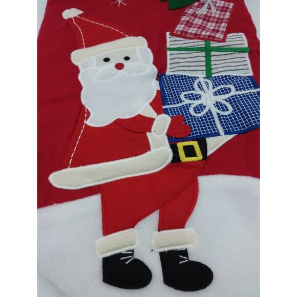 Pottery Barn Kids Stoye Jumbo Stocking Santa Gifts Holiday Quilted 31.5 Inches - Picture 3 of 11